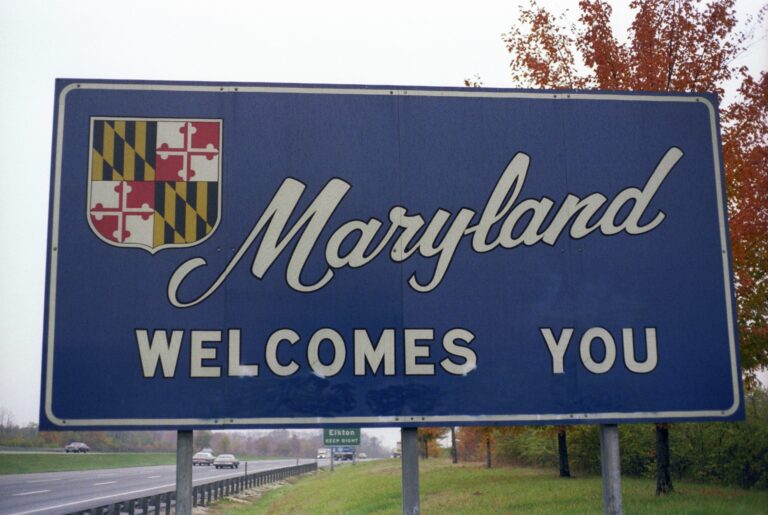 Maryland welcome sign scaled