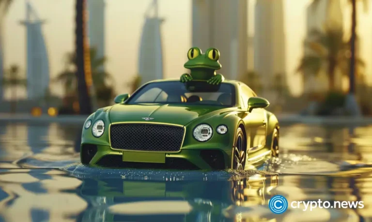 crypto news Pepe the frog drowning in a Bentley option02