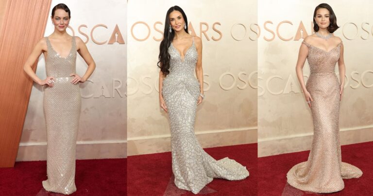 oscar sparkly dress trend